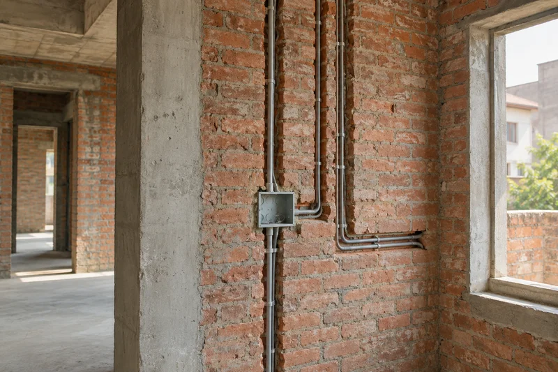Building services coordinated with the structure